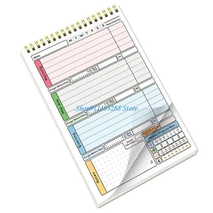 G88D A 5 Habits Planner Habits Trackers Notebook Daily Weekly Monthly Habits Trackers Discipline Calorie Planner Schedules