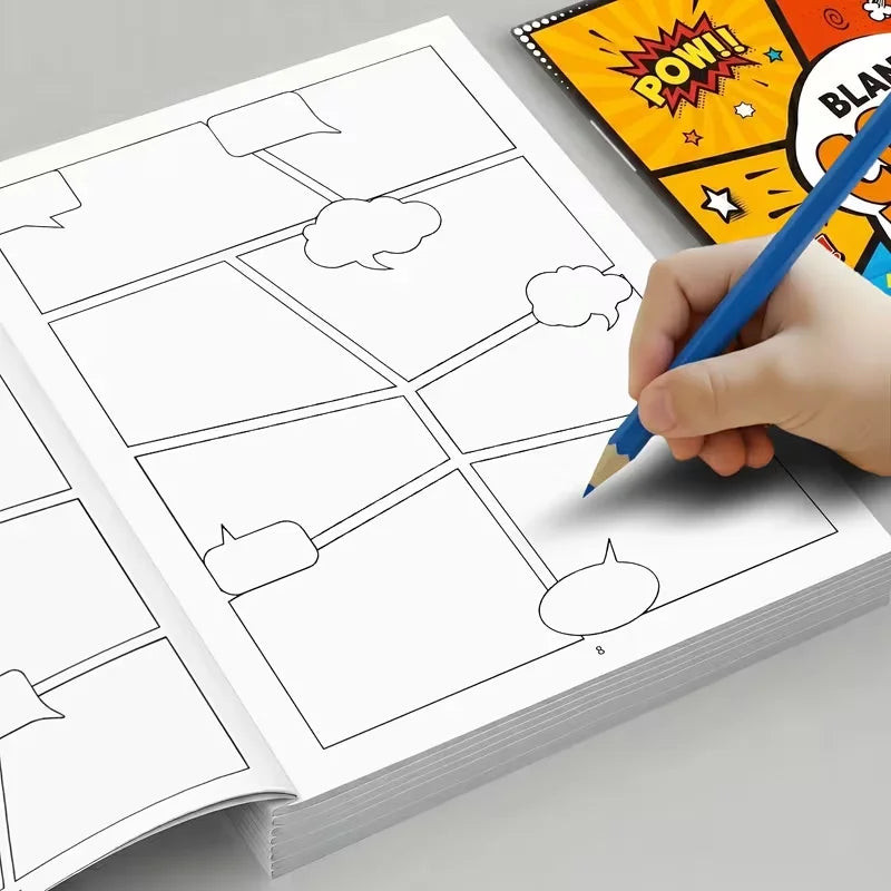 Blank Comic Book for Kids & Adults: Draw Your Own Comics Creative Fun