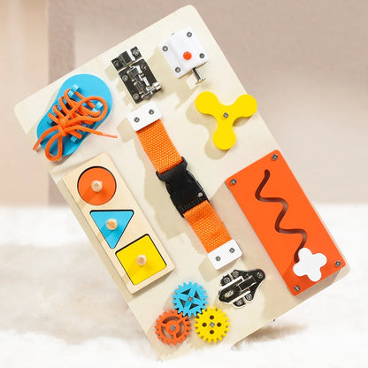 Children's Fun Busy Board: Develop Life Skills, Structural Thinking Training, Play and Learn at the Same Time