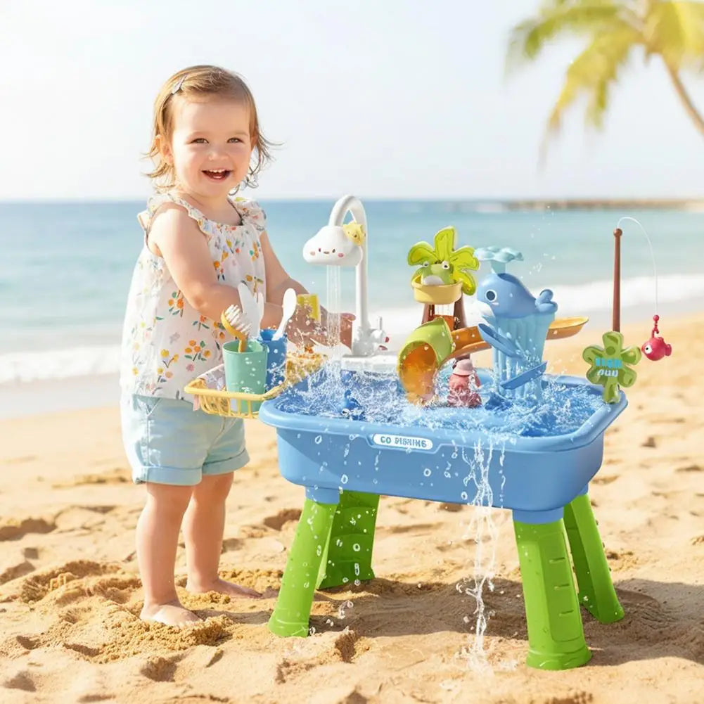 Kids Electric Circulating Water Sink Toys, Pretend Play Kitchen Dishwasher, Role Play  Kitchen Water Basin Educational Toy
