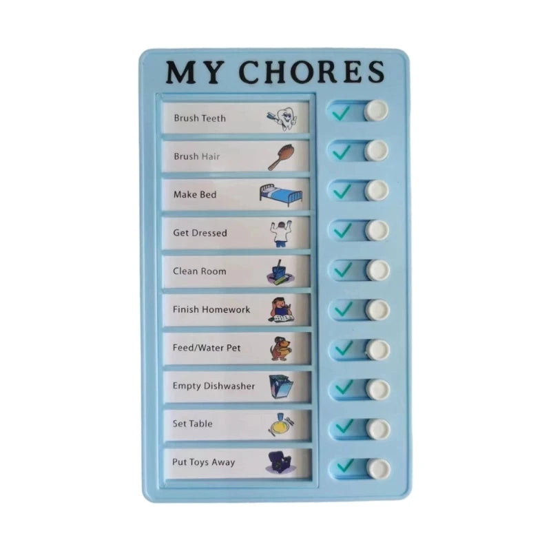 Daily Routine Chart For Kids Reusable Time Management Board Visual Schedule Board Daily Chore Checklist Board 12x20cm