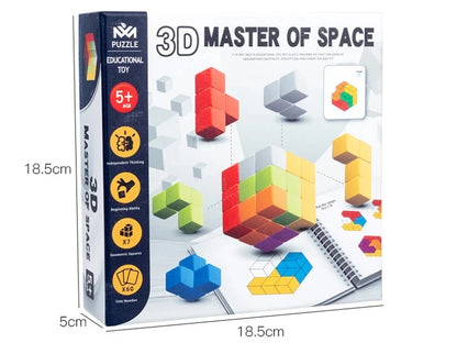 New Kids Wooden Toys 3D Puzzle Logic Game 3D Spatial Thinking DIY Table Game Puzzles Cube Edcuational Toys for Children Gift