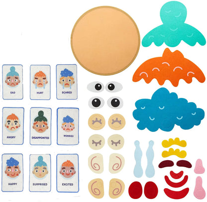 Montessori Social Emotional  Boards Sensory Toys  for Kids & Toddlers, Emotional Learning Activities for Boys  & Girls