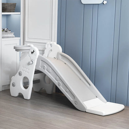 Children Climber Play Slide Kids Indoor Sliding Slide Freestanding Folding 2 Stairs Stable Base Climber Play Slide for Toddlers