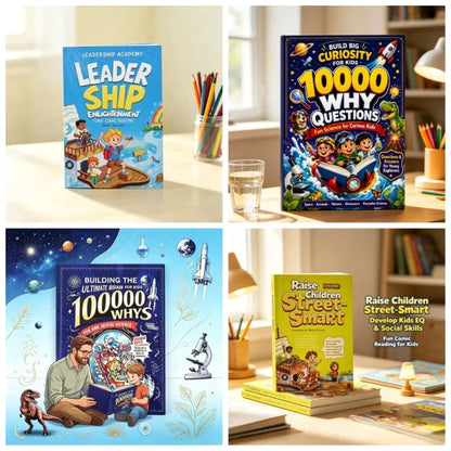 Children's Comic Book Set, Leadership Enlightenment, Emotional Intelligence and Social Training, 10000 Why Science Encyclopedias