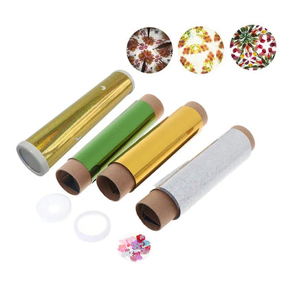 DIY Colored Rotating Kaleidoscope Kit For Kids - Science Educational Craft Toys