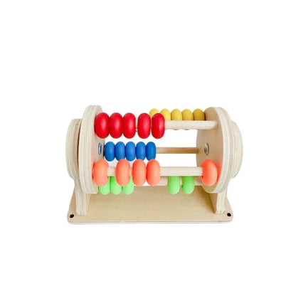 Kindergarten Montessori Busy Board  Accessories Caterpillar Gear LED Lamp Bell Roller Counting Bead Wall Toy Educational Toy