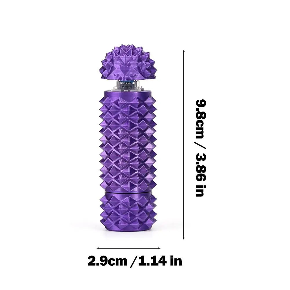 3D Printed Pain Stim Fidget Toys Rotating Spiky Grippie Sensory Input Anxiety Autism Office Travel Novelty Toy Spike Roller