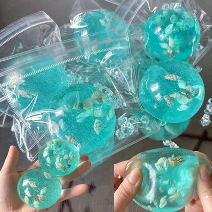 Adult Squishy Ocean Stress Balls Autism Sensory Toys for Stress And Anxiety Relief Maltose Water Ball Fidget Toys Bulk Gift