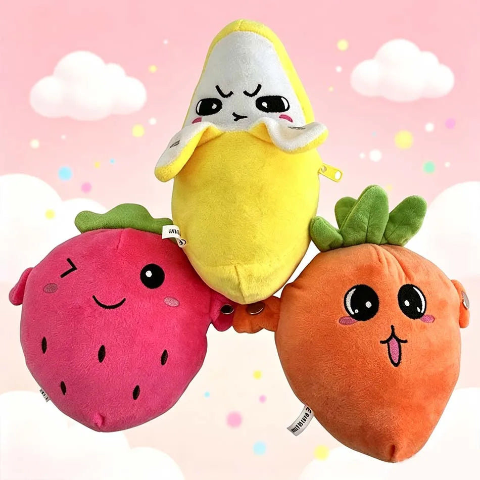 Kids Banana Fruit Induction Beat Toy Creative Music Dolls Kawaii Parent-child Toys Sensory Party Game Collectible Toy