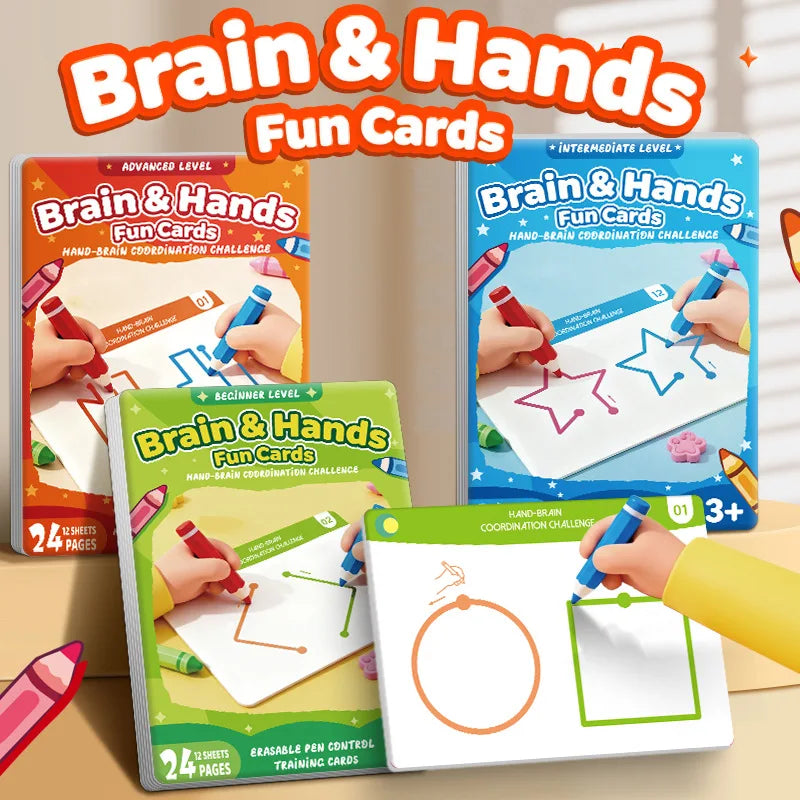 Left and Right Brain Development, Thinking Training Puzzle Toy Book, Teaching Aids for Children's Whole Brain Concentration Book