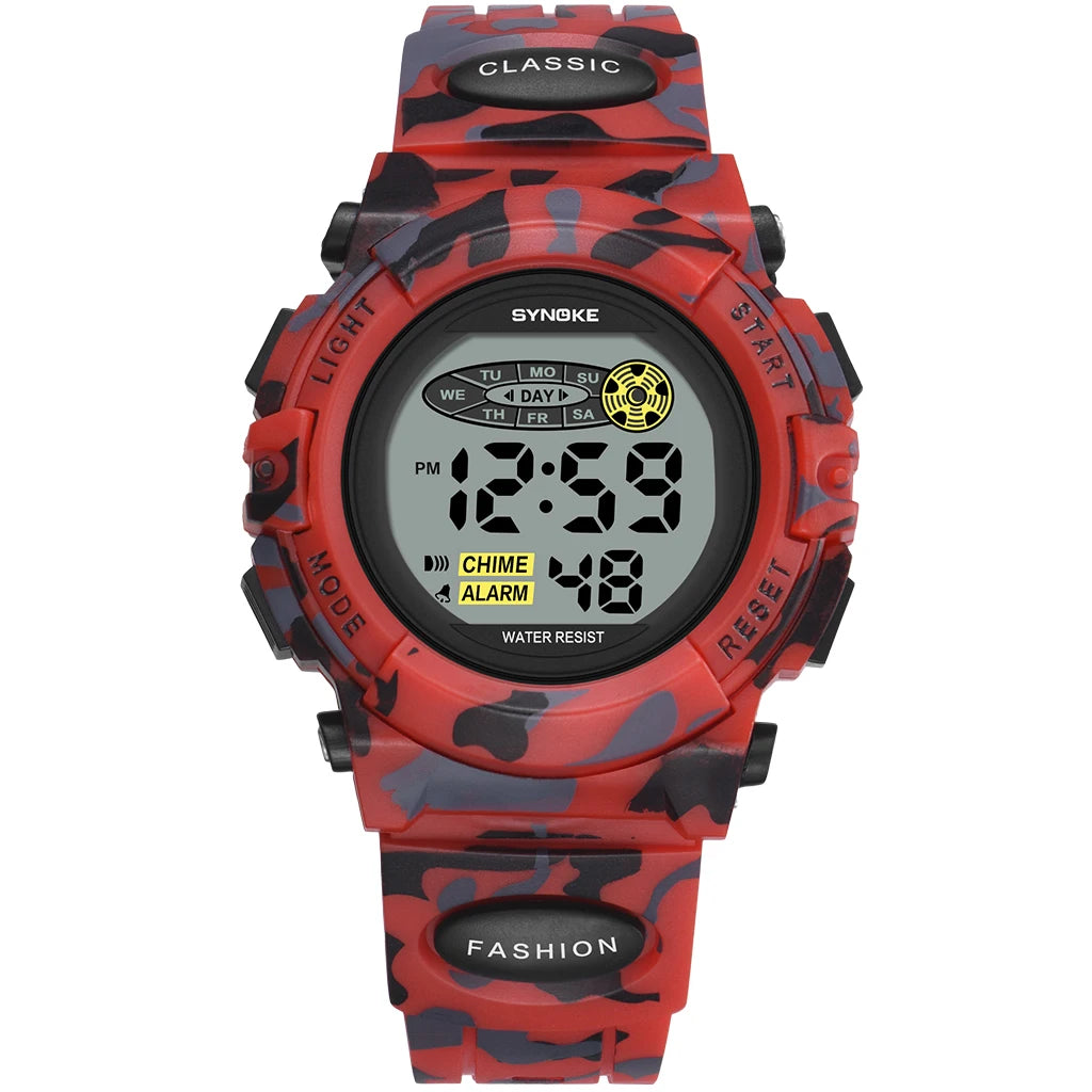 Digital Watch for Kids, Waterproof LED Lights Luminous Watches, Children Wristwatch Boys Students Electronic Wrist Watch