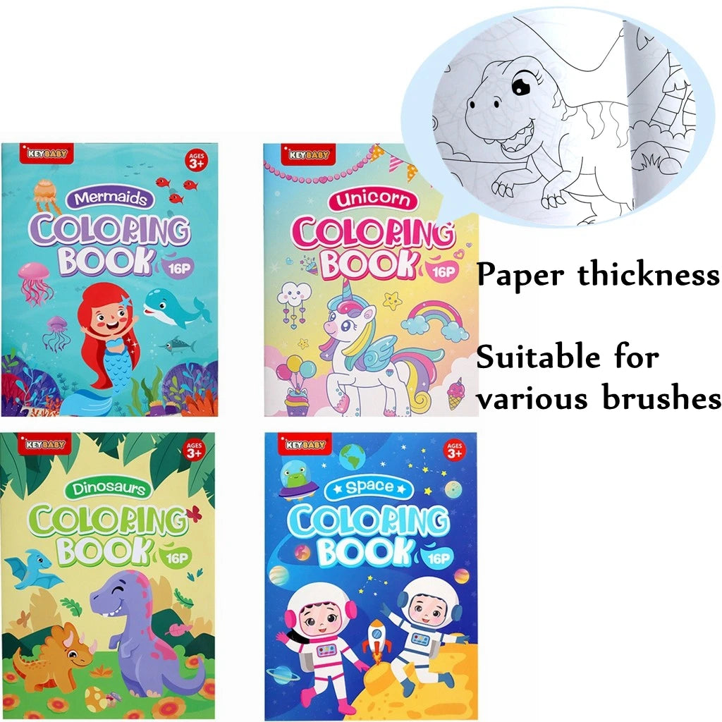 Children's Drawing and Coloring Book Give Baby Free Creative Space Play Imagination Puzzle Book Children's Montessori Toys Gift