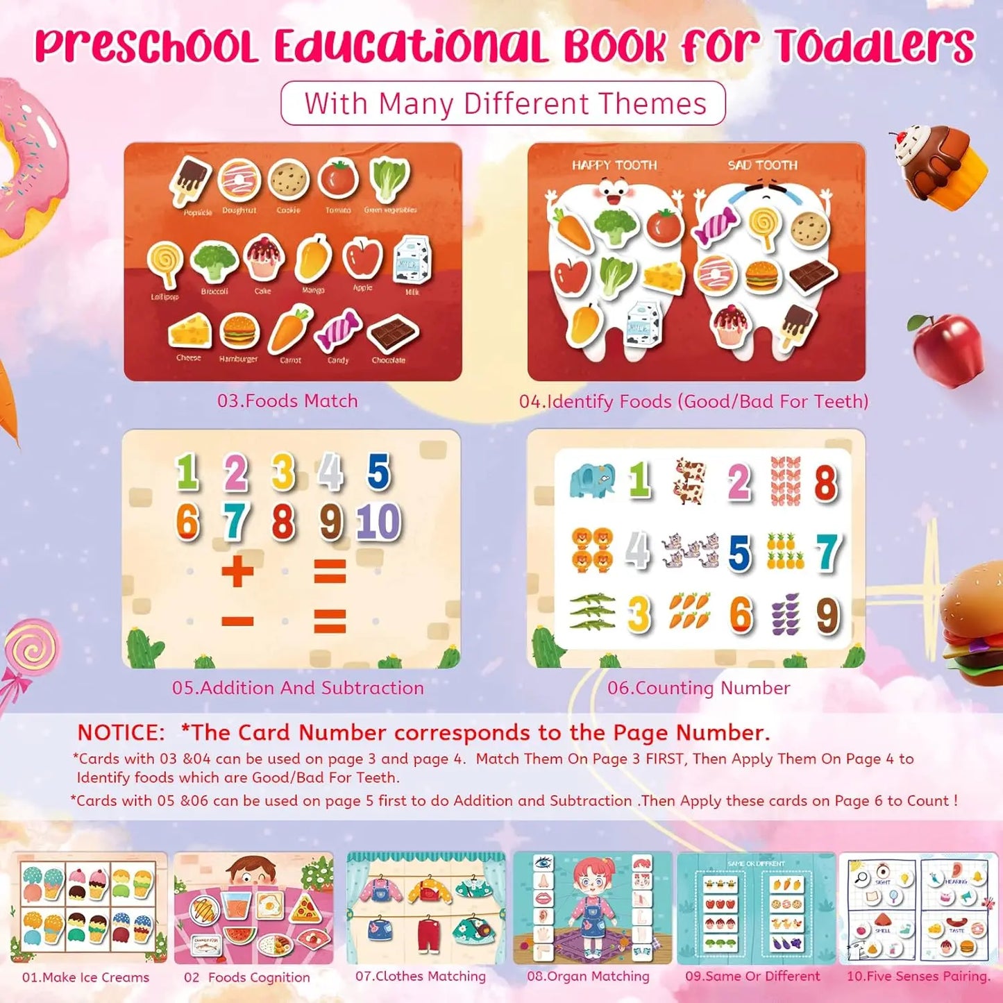 Montessori Toys Busy Book for Toddlers Girls 3+,life skills learning, Preschool Educational Toys Autism Sensory Travel,gift