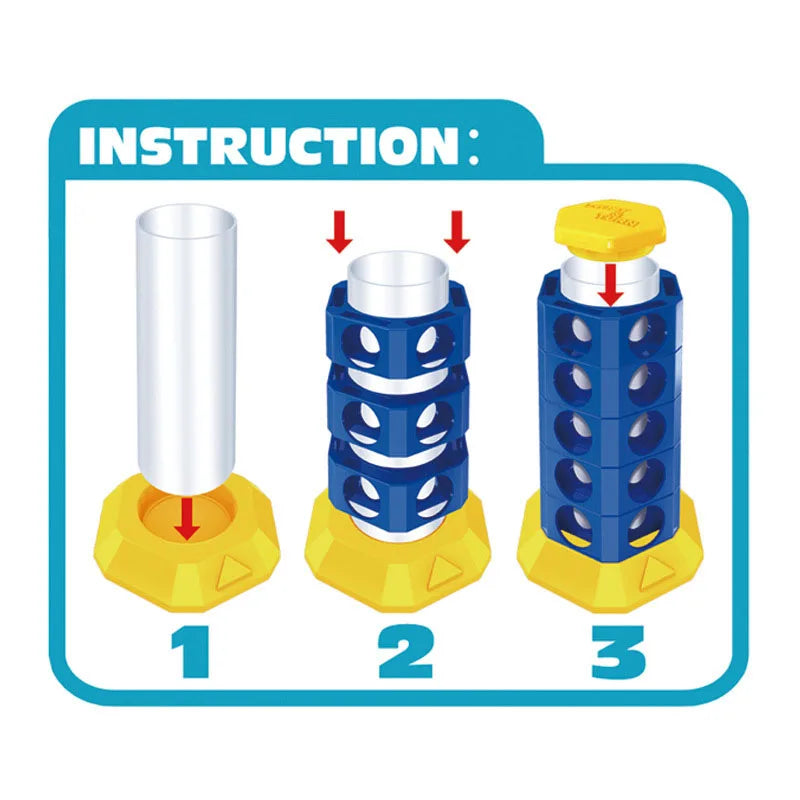 Thinking Training 3D Four-In-A-Row Game, Logic Desktop Game, Educational Puzzle Toy, Brain Development Activity