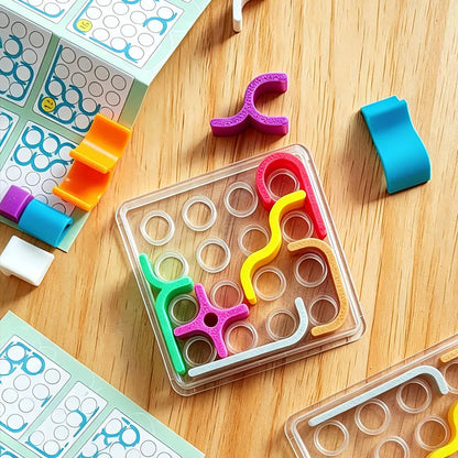 Creative Crazy Curves Puzzle Geometric Line Matrix IQ Challenges Logical Thinking Brain Teaser Toys Kids Educational Best Gifts