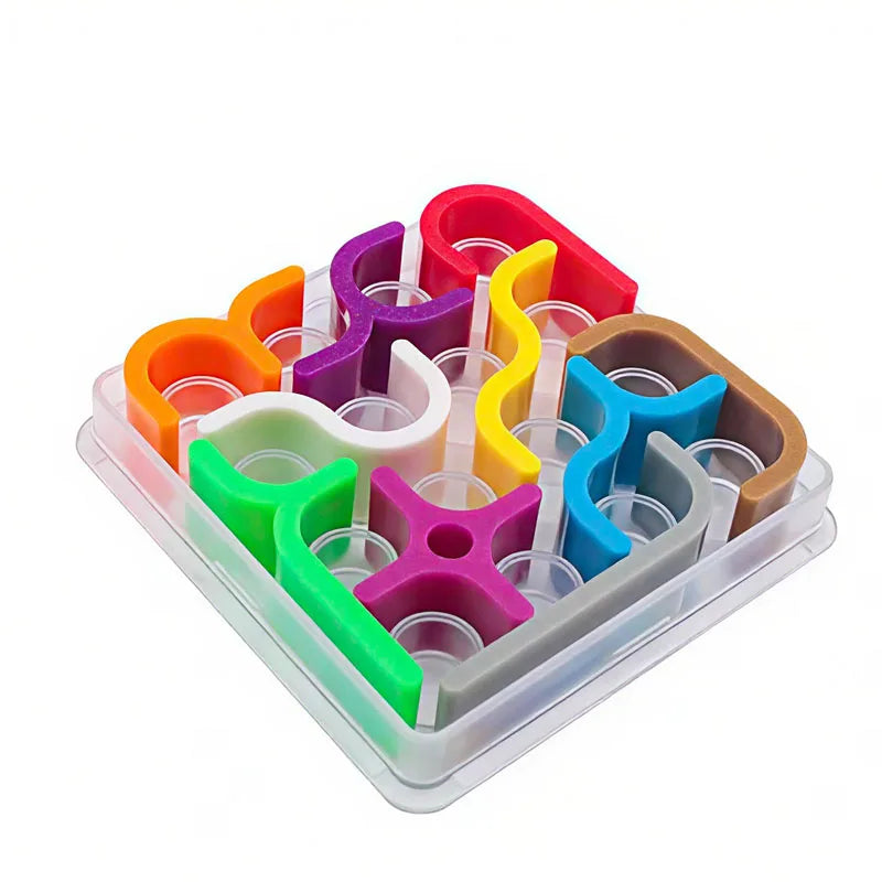 Creative Crazy Curves Puzzle Geometric Line Matrix IQ Challenges Logical Thinking Brain Teaser Toys Kids Educational Best Gifts