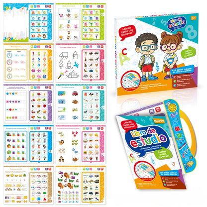 Spanish and English Kids Children Knowledge Cognitive Activity Toy Child Developmental Toy for Children Unisex