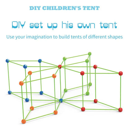 DIY 3D House Toys For Kids Construction Forts Building Kits Creative Castles Tunnels Playhouses Educational Gift For Childrens