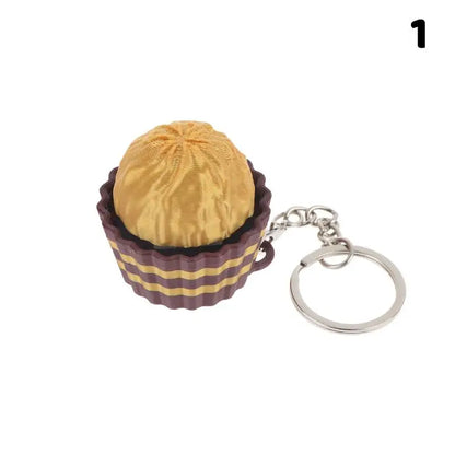 Fidget Toy Simulated Chocolate Keyboard Keychain Push Bubble Clicker Stress Relief Sensory Play for Kids and Adults