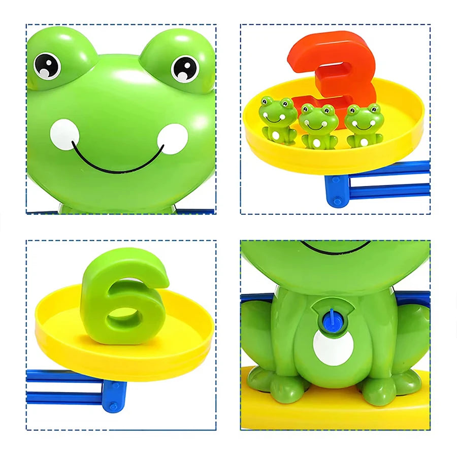 Frog Digital Balance Math Toys for Children Kindergarten Student Early Education Enlightenment Mathematical Teaching Aids Christ