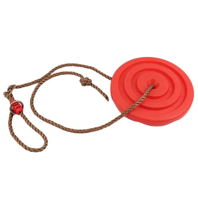 Kids Swing Disc Toy Seat Children Round Rope Swings Outdoor Playground Hanging Garden Play Entertainment Game Activity Swing