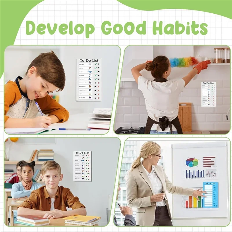 Summer Self-discipline Clock in Device for Children. Daily Habit Development Board. Household Visualization Task Schedule