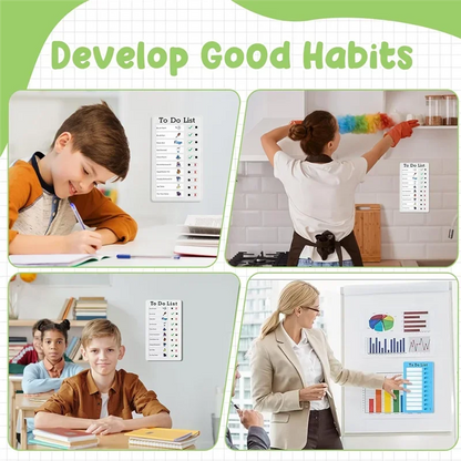 Summer Self-discipline Clock in Device for Children. Daily Habit Development Board. Household Visualization Task Schedule