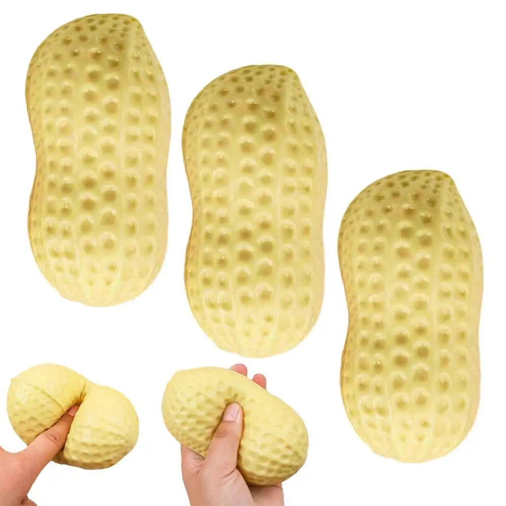 Peanut Stress-relieving Toys Slow Rebound Soft Squeeze Toy Decompression Toy for Adults for ADHD Autism Sensory Toy