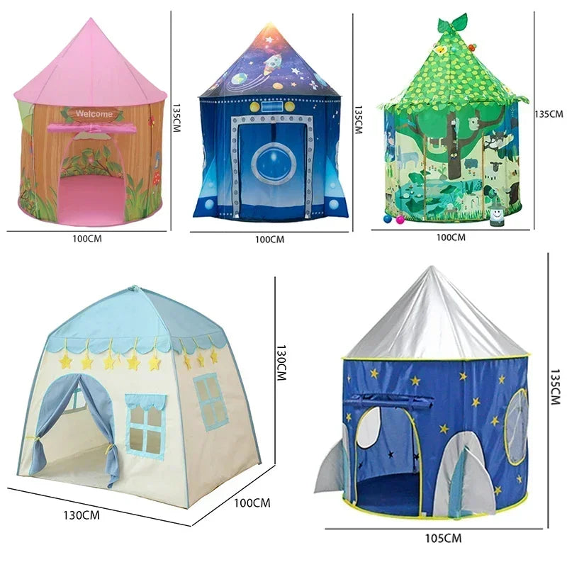 Kids Portable Space Play Tent Activity House Ocean Ball Pool Indoor Outdoor Game Set Baby Interactive Play Toy Gift For Children