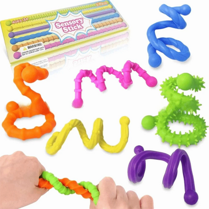 Textured Relaxation Toys Travel Activity Student Focus Sensory Sticks Autism Friendly Classroom Use Calming Sensory To