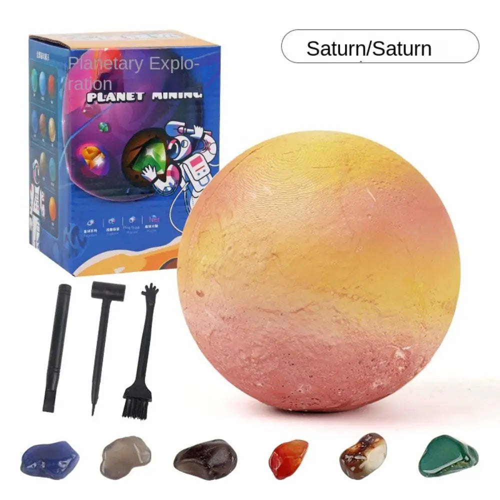 Science Educational Explore Planet Dig Kit Kids Excavation Toys Mining Kit Crystals  Mega Gemstone Education Excavation Kit