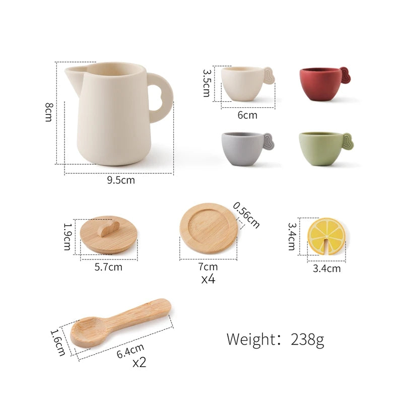 BPA-Free Wooden Activity Table Accessories Sensory Fine Motor Skills Training Family Role-Playing Toys Early Learning Toys Gifts