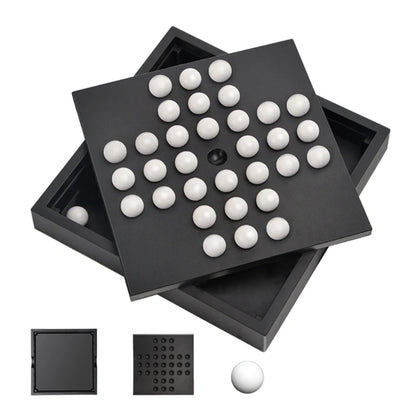 Kids and Adult Board Game Puzzle Toy Single Player Strategic Checkers Board Game for Intellectual Development 24BD