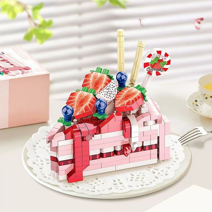 Creative DIY Birthday Cake Building Blocks Mini Assembly Bricks Educational Toy, For Boys Girls Kids Children, Birthday Party Gi