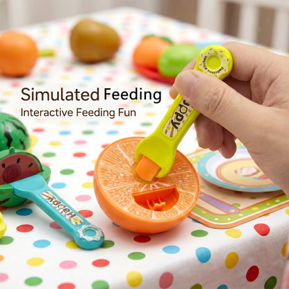 Creative Pretend Feeding Toy Set Simulation Kitchen Set Kids Fruit Cutting Role Playing Game Toys Interactive Party Games Christ