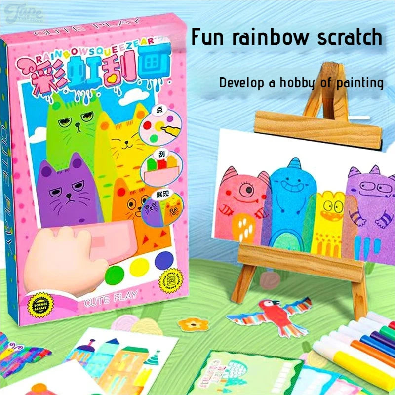 Magic Scratch Off Art for Kids: Rainbow Drawing Pads & DIY Craft Toys | Fun Family Activity to Develop Creativity