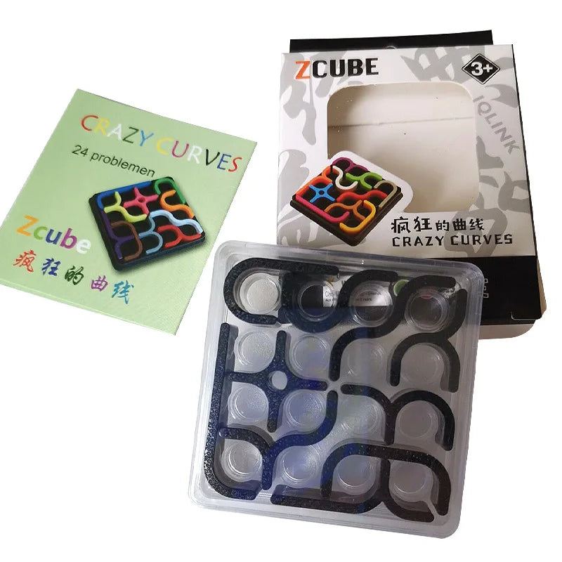 Creative 3D Intelligence Puzzle Crazy Curve Sudoku Puzzle Games Geometric Line Matrix Puzzle Toys For Children Learning Toy Gift