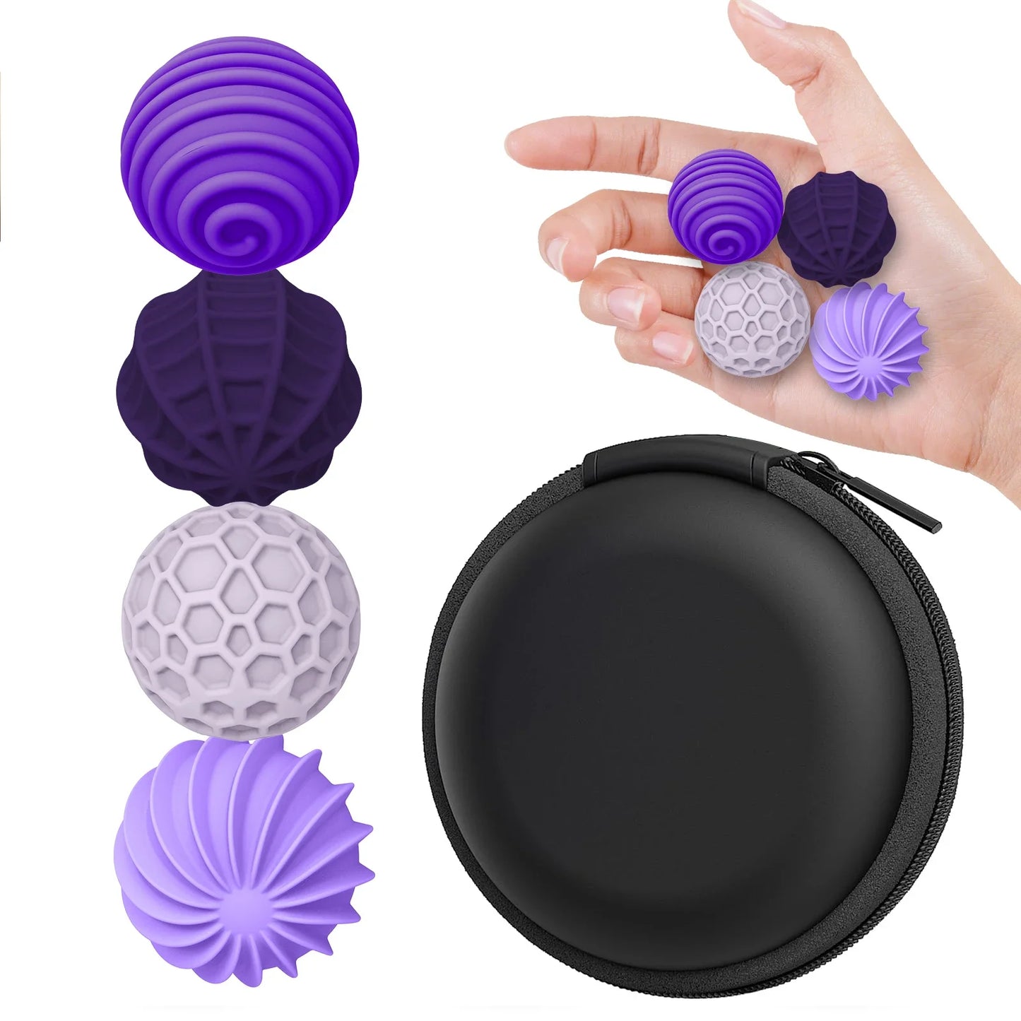 Magnetic Sensory Fidget Balls Silicone Stress Relief Toys for Adults Anxiety Autism Calming Sensory Therapy Tools