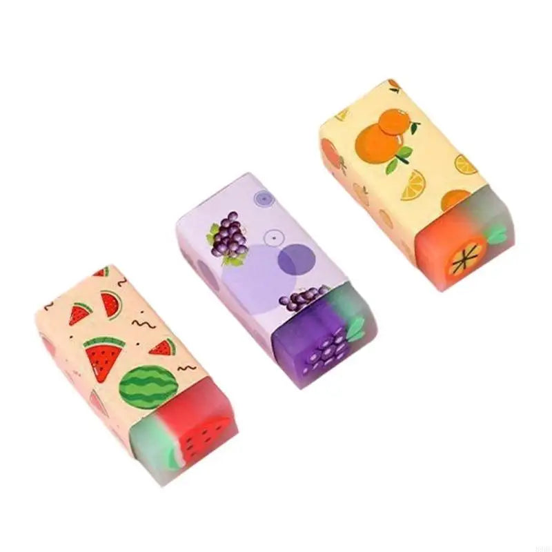 Creative Pencil Erasers Lovely Eraser Fruit Erasers School Supplies for Kids 896C