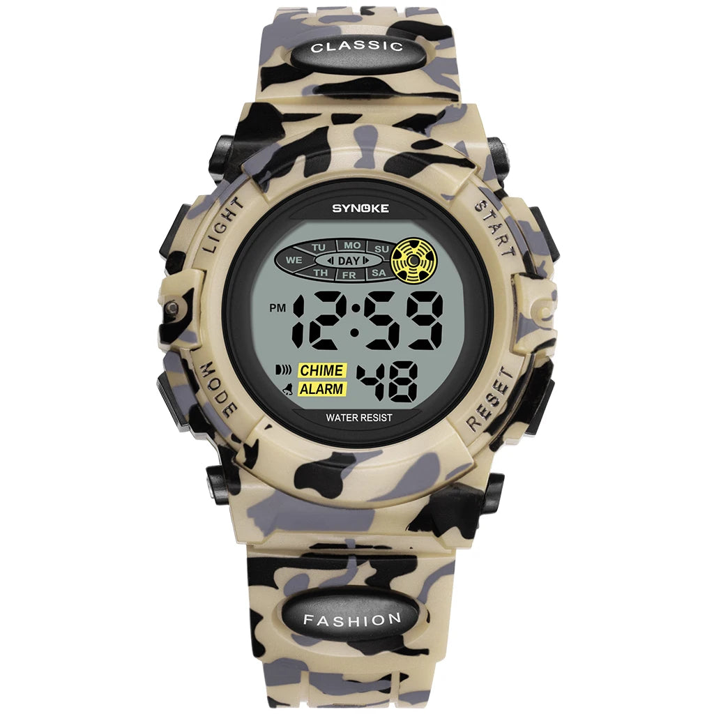 Digital Watch for Kids, Waterproof LED Lights Luminous Watches, Children Wristwatch Boys Students Electronic Wrist Watch