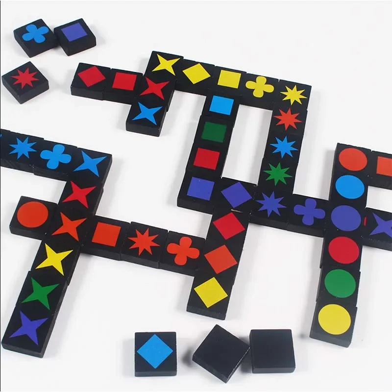 Hot Children's Educational Toys Qwirkle Wooden Chess Parent-child Interactive Games Kids Adult Hobbies Gifts Learning Toys Play