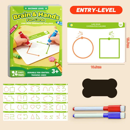 Left and Right Brain Development, Thinking Training Puzzle Toy Book, Teaching Aids for Children's Whole Brain Concentration Book