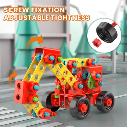 Children Toys Career Role Play Toys Toolbox Screw Electric Drill Building Block Disassembly Educational Toys Kids Work Tools Boy
