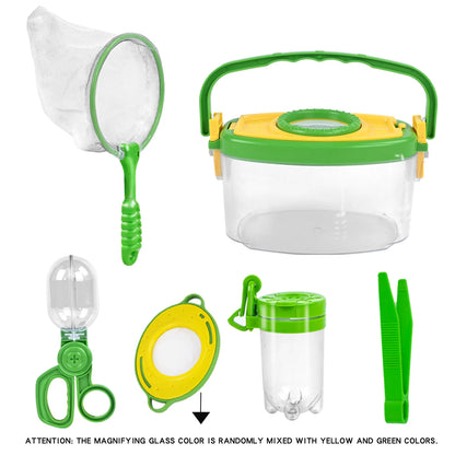 Outdoor Exploration Magnifying Glass, Insect Handheld Observation Box, Capture Tool, Butterfly Net Cage, Insect Trap, Clamp