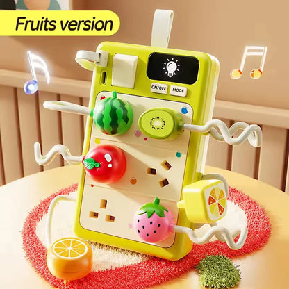Educational Simulation Plug-In Toy Montessori Early Education Busy Board Enlightenment Toy For Babies Aged 3 To 6 Small Gift