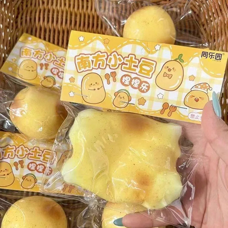 Creativity Funny Simulation Potato Kneading Toy Slow Rebound Ins Small Fresh Pinch Children Decompression Toys Hand Relax Gifts