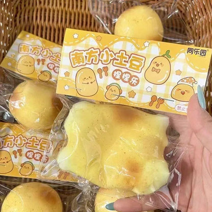 Creativity Funny Simulation Potato Kneading Toy Slow Rebound Ins Small Fresh Pinch Children Decompression Toys Hand Relax Gifts