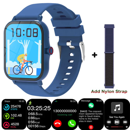 Smart Watch Kids 1.83''HD Screen Multi-mode Sport Fitness Tracker Smartwatch Camera Music Control Bluetooth Call Boys Girls Gift
