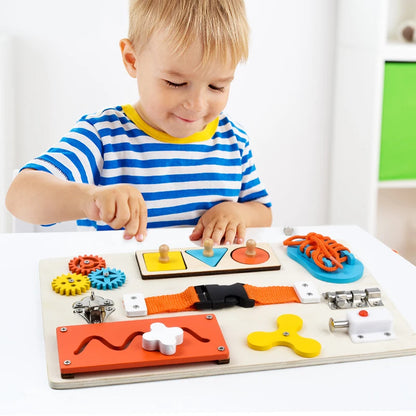 Children's Fun Busy Board: Develop Life Skills, Structural Thinking Training, Play and Learn at the Same Time